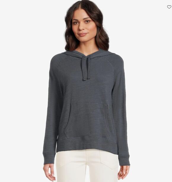 Faherty Tops - Faherty Sunwashed Organic Hoodie Gray Women's Small